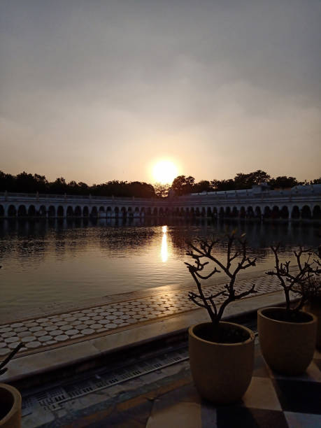 istock Morning View at Gurudwara image Hd with Sun 1372167476