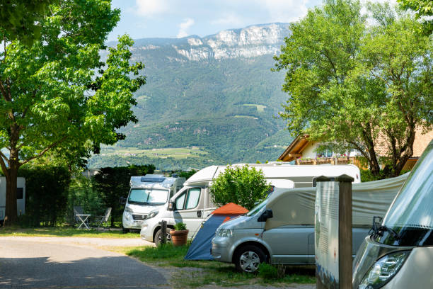 istock caravan and camping site in South Tyrol, Italy 1372167584