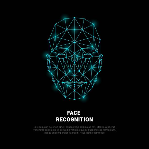 stockillustraties, clipart, cartoons en iconen met face recognition - gezicht