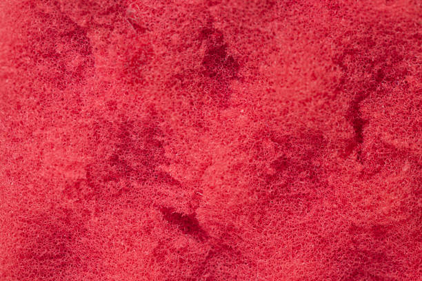 istock Old red sponge textured background. Foam rubber background 1372170226