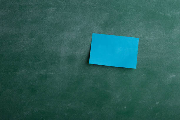 istock Colorful sticky notes on the blank blackboard 1372171095