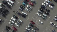 istock Aerial view of automobile parking 1372171301