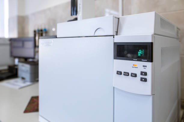istock The gas chromatograph system with head space sampler. The system provides reliable capabilities for small or medium labs. Laboratory equipment for product quality control at the food production plant. 1372172266