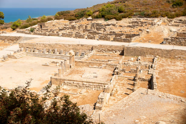 istock Ruins of ancient Kamiros archeological site 1372172282