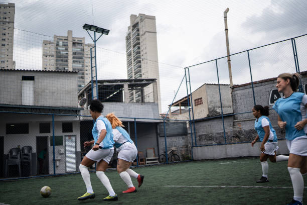 istock Female soccer game 1372172556