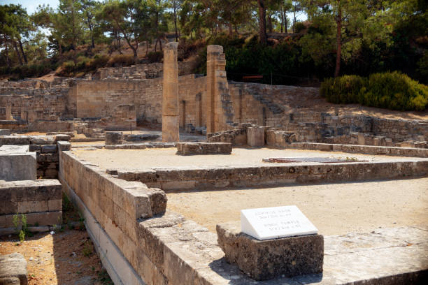 istock Ruins of ancient Kamiros archeological site 1372174047