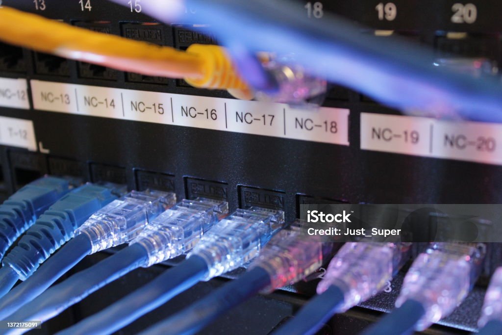Lan Connection Rac Cloud Computing Jaringan Server Data Ethernet Connection Rack Web3 Foto ...