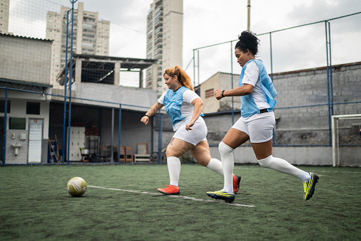 Female soccer game