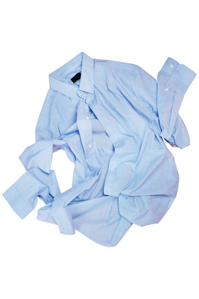 istock Wrinkled shirt on the white background 1372184405