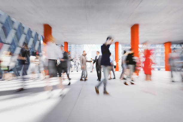 istock Empty new office with business people 1372187257