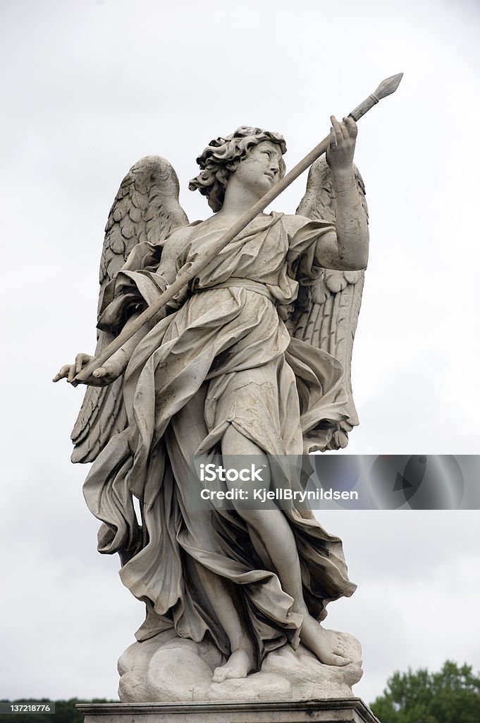 Bernini angel Angel by bernini  at ponte st. angelo, Rome Ancient Stock Photo