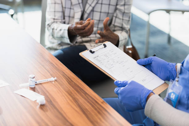 Patient provides medical history