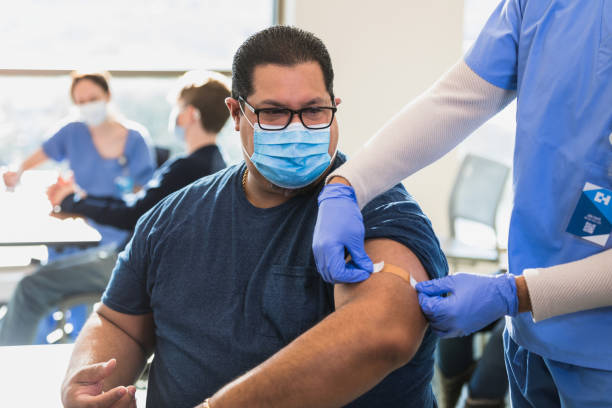 Adult patient gets vaccine