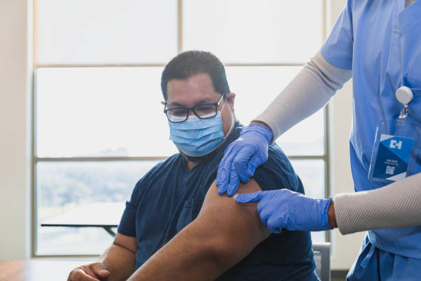 istock Adult patient just received the immunization 1372189776