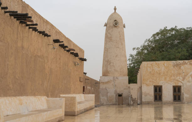 istock Old buildings in the Wakrah souq (Traditional Market). 1372191203