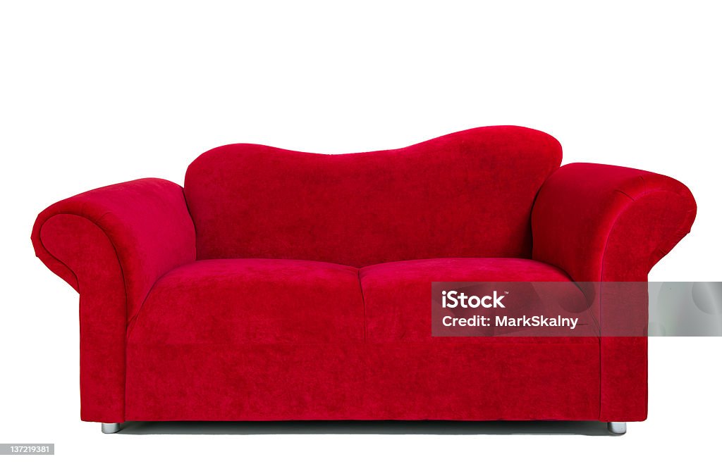 Modernen roten Tuch sofa - Lizenzfrei Sofa Stock-Foto