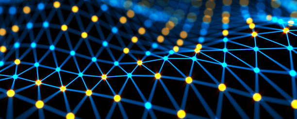 istock Futuristic digital blockchain background. Abstract connections technology and digital network. 3d illustration of the Big data and communications technology. 1372197944