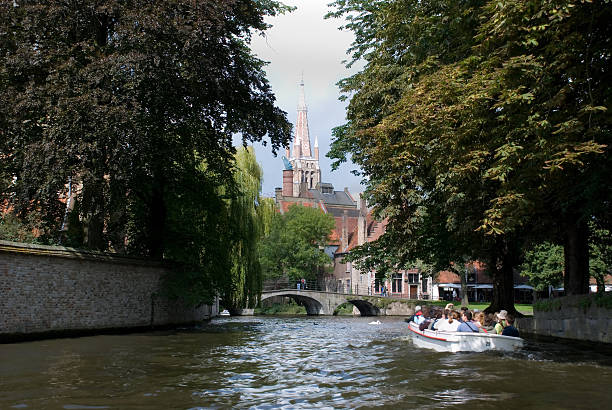 istock Bruges tourist boat 137219840
