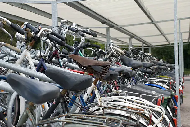 Photo of row of bikes