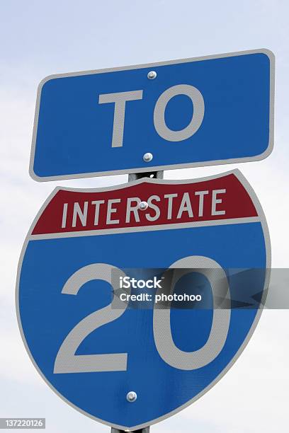 To Interstate 20 Stock Photo - Download Image Now - Blue, Clear Sky, Highway