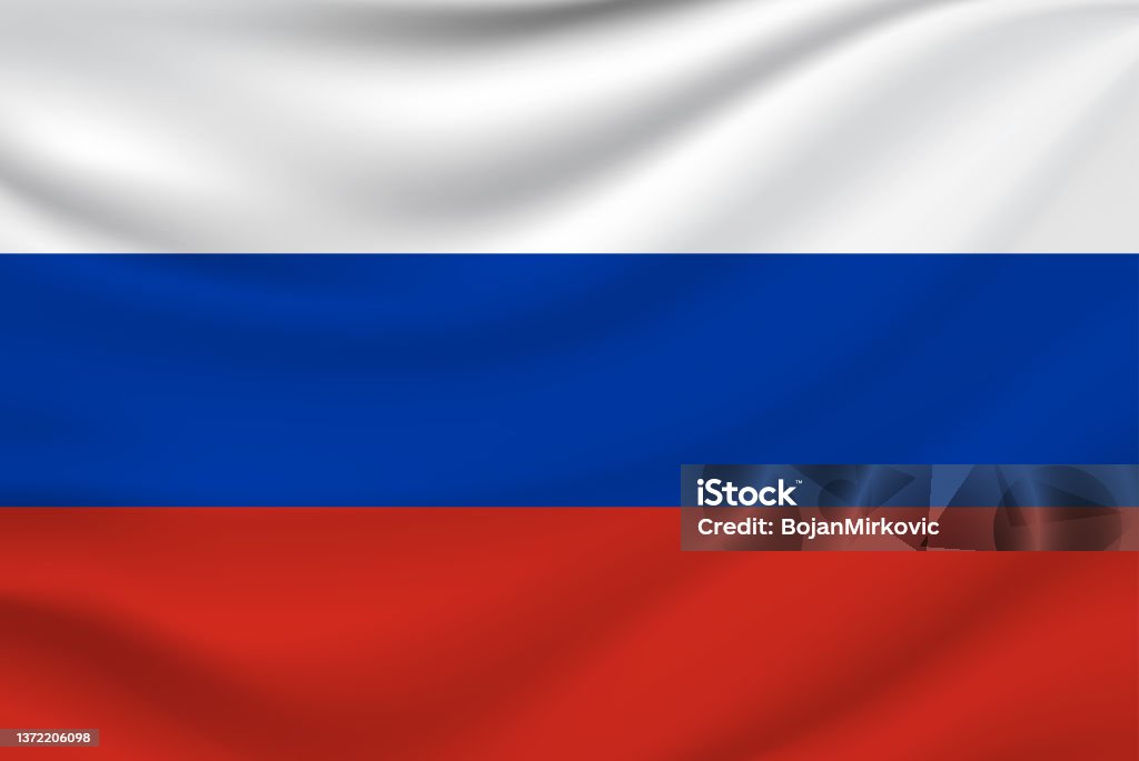 Russia flag. Vector Russia flag. Vector illustration. EPS10 Russian Flag stock vector