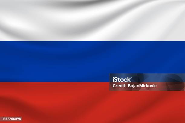 Russia Flag Vector Stock Illustration - Download Image Now - Russian Flag, Icon Symbol, Vector
