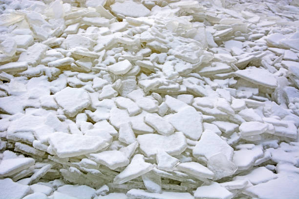 istock Background from broken pieces of ice. Texture, pattern, closeup 1372215308