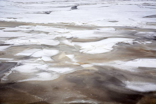 istock Background from broken pieces of ice. Texture, pattern, closeup 1372215336