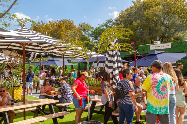 wynwood district miami design district, miami, florida, stati uniti d'america usa - art basel miami beach immagine foto e immagini stock