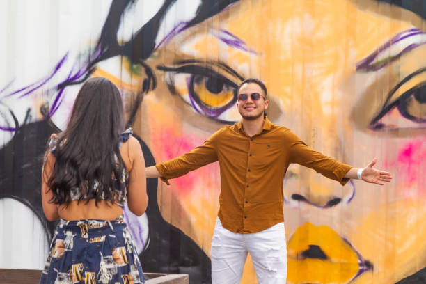 wynwood district miami design district, miami, florida, stati uniti d'america usa - art basel miami beach immagine foto e immagini stock