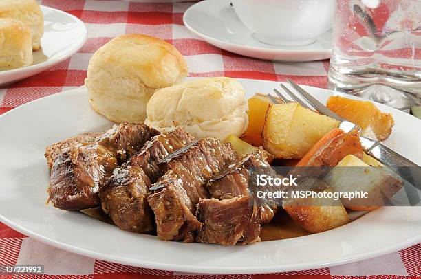 Roast Beef Dinner Stock Photo - Download Image Now - Pot Roast, Roast Beef, Dinner
