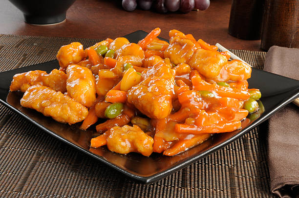 istock Chinese food, orange chicken 137222022