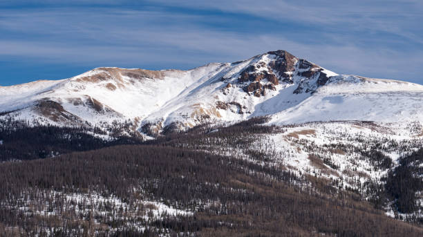 Mount Baldy Cinco is on the Continental Divide in Southern Colorado. stock photo