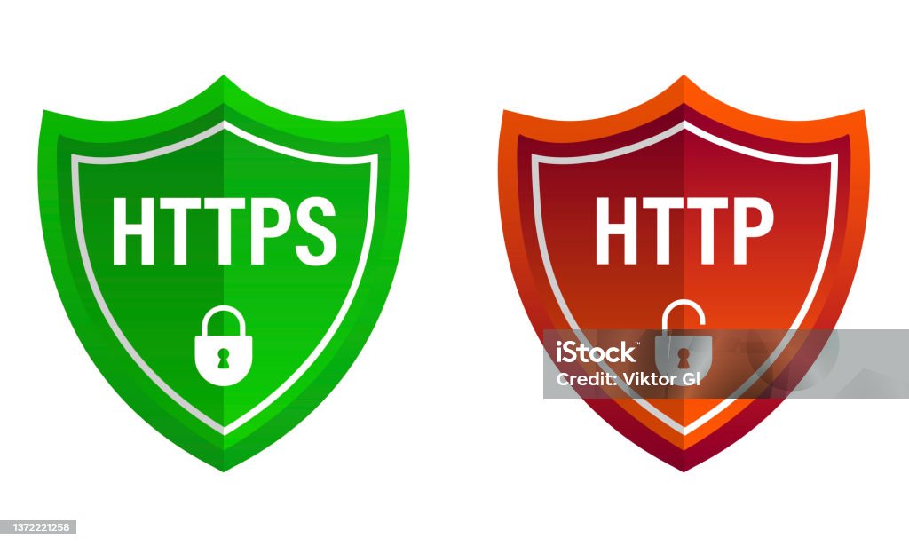 Website Certificate Badges Secure And Insecure Network Connection Stock ...