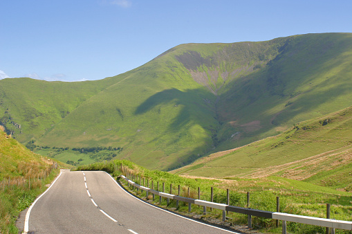 Countryside and Road in Wales