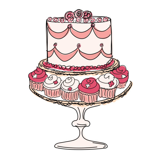 Doodled Cupcake Cake On A Transparent Background Stock Illustration - Download Image Now - Bakery, Cake, Icing - iStock Doodled Cupcake Cake On A Transparent Background Stock Illustration - Download Image Now - Bakery, Cake, Icing - iStock