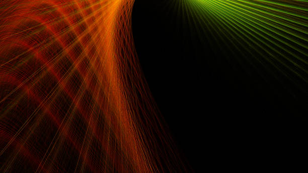 Frame Background Abstract Red Green Grid Pattern Black Background Fractal Fine Art Design template for presentation, flyer, card, poster, brochure, banner