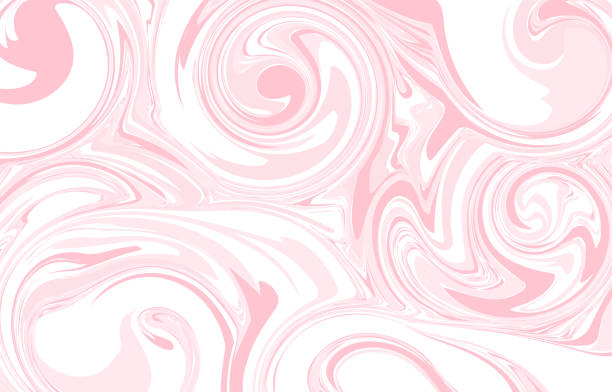 밝은 분홍색 대리석 배경의 그림 - backgrounds abstract swirl vector stock illustrations