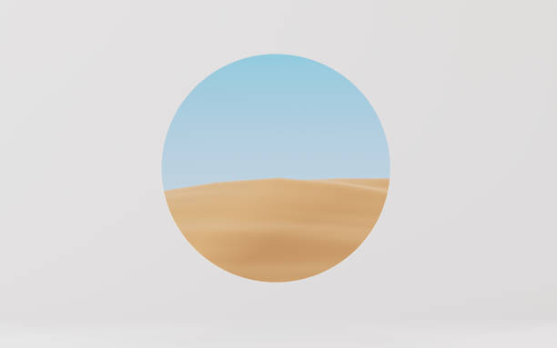 istock Watch natural landscape through the hole on the white wall, 3d rendering. 1372260559