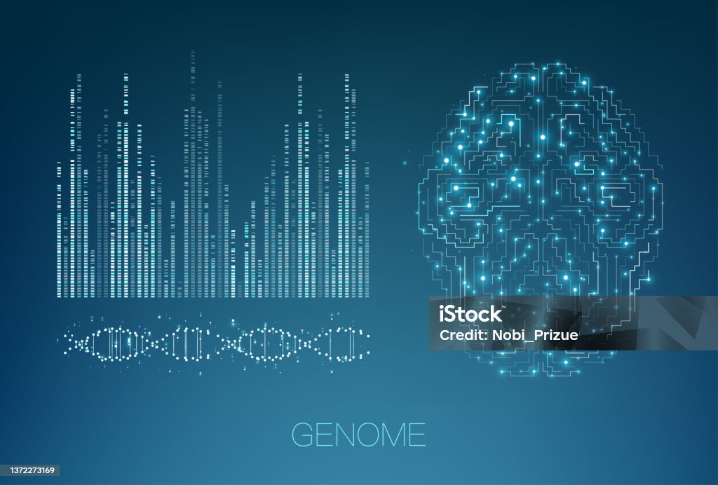 Big Genomic Data Visualization Stock Illustration - Download Image Now ...