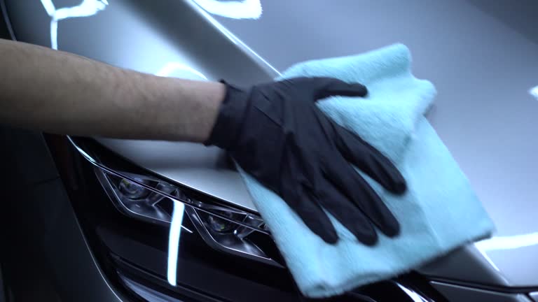 Car detailing, nano coating on a car