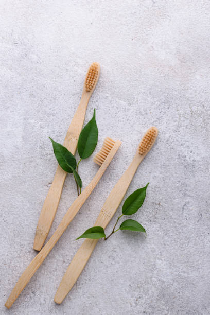 istock Bamboo toothbrush, zero waste care products 1372279386
