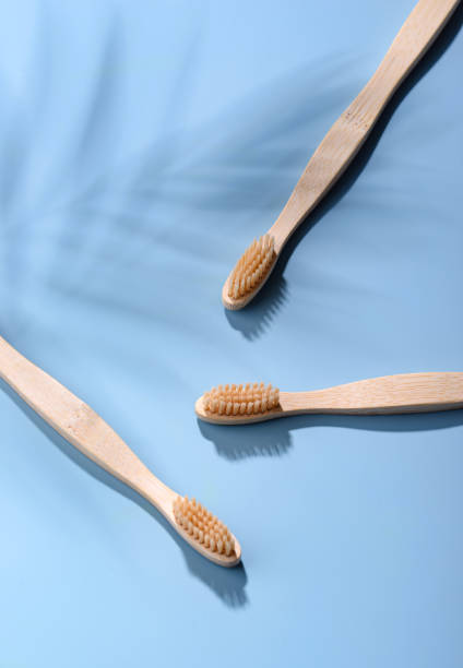 istock Bamboo toothbrush, zero waste care products 1372279549