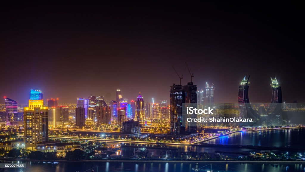 Lusail City Lusail city, the city that hosts the Qatar 2022 worldcup football Qatar Stock Photo