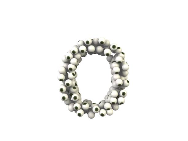 istock Eye Ball Themed Font Letter O 1372282278
