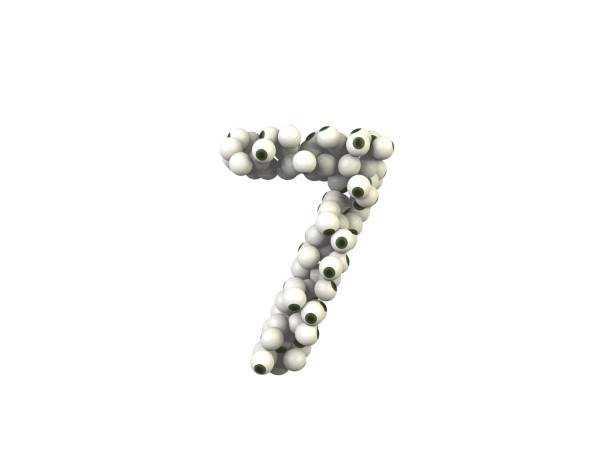 istock Eye Ball Themed Font Number 7 1372282969