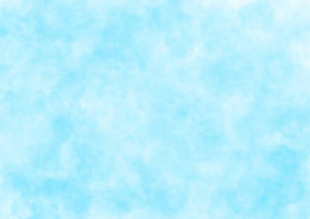 istock Abstract art background light blue and white colors. Watercolor painting on canvas with sky gradient. 1372283417