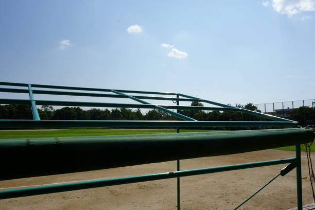 istock Quiet scenery of the baseball field 1372287087