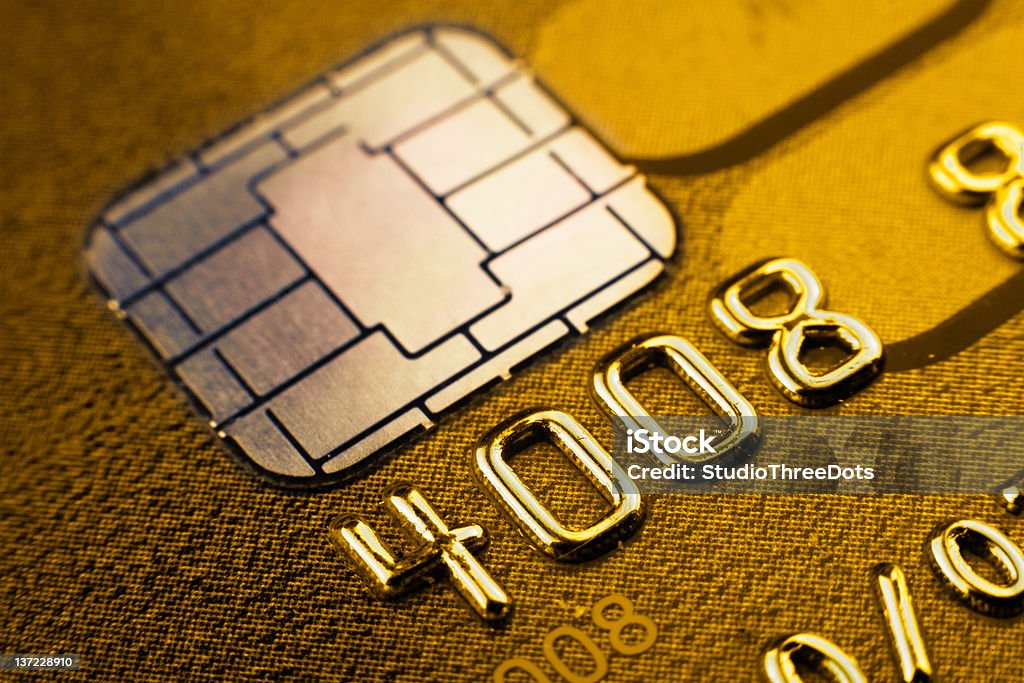 クレジットカードカード - ゴールドカードのロイヤリティフリーストックフォト