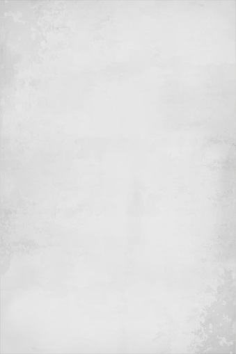 Plain gray white grunge blotched smudged plastered wall like vertical vector backgrounds. Apt to use as wallpaper, background, post cards, letters, manuscripts, historical ancient backdrops.